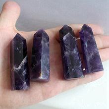 Load image into Gallery viewer, Raw Natural Banded Chevron Dream Amethyst Quartz Crystal Point Wand 30-70mm
