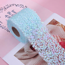 Load image into Gallery viewer, 5yards/lot 60mm 80mm Sequins Organza Stain Ribbon for Gift Bow Packaging Clothes Sewing Accessories Decoration
