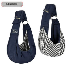 Load image into Gallery viewer, Dog Carrier Sling Hands-Free Outdoor Pet Travel Bag Tote Reversible
