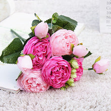 Load image into Gallery viewer, 2022 Beautiful Rose Peony Artificial Silk Flowers Small bouquet flores Home Party Spring Wedding Decoration  Fake Flower
