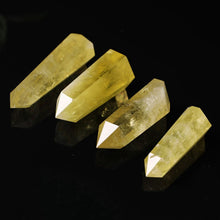 Load image into Gallery viewer, 30-60mm Natural Yellow Citrine Quartz Crystal Point Wand Hexagonal Column Obelisk Healing Treatment Stone
