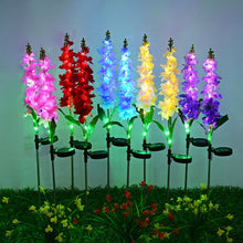 Load image into Gallery viewer, Violets Solar Flower Led Light Outdoor Garden Lawn Lamps for Vegetable Patch Patio Country Yard House Decoration, Set of 2
