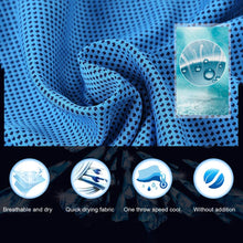 Load image into Gallery viewer, Yoga Towels Foldable Quick Dry Convenient Sports Feeling Cool Ice Towel
