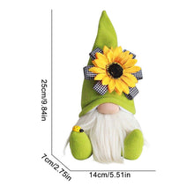 Load image into Gallery viewer, Bumble Bee Gnomes Plush World Bee Day Yellow / Green Scandinavian Swedish Spring Decorations Honey Bee Home Decor Farmhouse Kit
