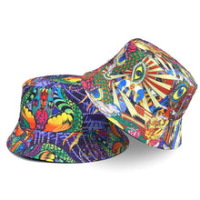 Load image into Gallery viewer, 2023 Summer Bucket Hat Hip Hop Men Print Fisherman Caps Streetwear Double-sided Hats For Women Beach Cap Unisex Panama Hat
