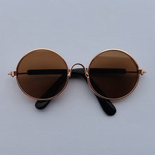 Load image into Gallery viewer, Lovely Vintage Round Cat Sunglasses Reflection Eye wear glasses For Small Dog Cat Pet Photos Pet Products Props Accessories
