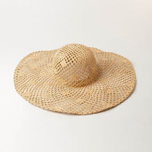 Load image into Gallery viewer, 2023 Summer Natural Raffia Straw Hat Large Wide Brim Sun Hats for Women  Panama Ladies UPF Travel Holiday Beige Beach Floppy Hat
