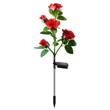 Load image into Gallery viewer, Solar LED Simulation Rose Flower Light  Garden Decoration Lawn Lamp Waterproof Landscape  Home Decorative Flower Lights
