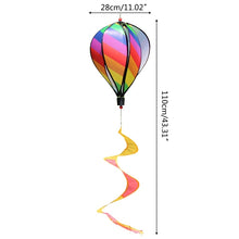 Load image into Gallery viewer, Hot Air Balloon Wind Spinner Pinwheels Rotating Sequins Windmill Ornament for Home Garden Lawn Decor Children Gift
