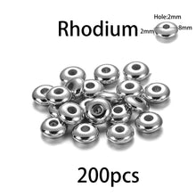 Load image into Gallery viewer, 200-400Pcs CCB Multiple Styles Charm Spacer Beads Wheel Bead Flat Round Loose Beads For DIY Jewelry Making Supplies Accessories
