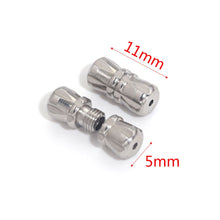 Load image into Gallery viewer, 5pcs Stainless Steel Screw Clasps Barrel Screw Clasp Cylinder Fasteners Buckles Closed for Bracelet Jewelry Making Supplies DIY
