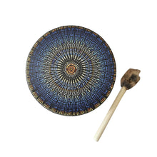 Load image into Gallery viewer, Vegan Shaman Drum Handmade Crafts Fashion Shaman Drum Desktop Ornament Sound Healing Tool
