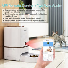 Load image into Gallery viewer, Iseebiz 6L Automatic Pet Feeder with Camera WiFi App Control Smart Food Dispenser Remote Feeding
