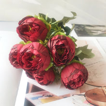 Load image into Gallery viewer, 2022 Beautiful Rose Peony Artificial Silk Flowers Small bouquet flores Home Party Spring Wedding Decoration  Fake Flower
