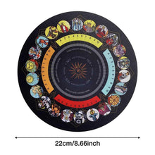 Load image into Gallery viewer, Divination Mat Tarot Card Tablecloth Metaphysical Pendulum Board Unqiue Witch Gift For Spiritual Healing Meditation 8.7in In
