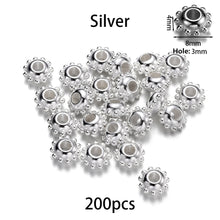 Load image into Gallery viewer, 200-400Pcs CCB Multiple Styles Charm Spacer Beads Wheel Bead Flat Round Loose Beads For DIY Jewelry Making Supplies Accessories
