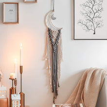 Load image into Gallery viewer, Multicolor Moon Star Dream Catchers Decor Macrame Woven Dream catchers Bohemian Wall Hangings Bedroom Home Decor Moon ornaments
