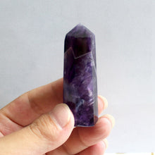 Load image into Gallery viewer, Raw Natural Banded Chevron Dream Amethyst Quartz Crystal Point Wand 30-70mm
