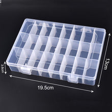 Load image into Gallery viewer, Transparent Jewelry Box Organizer Plastic Storage Case Adjustable Container For Beads Earring Box Jewelry Organizer Display Box
