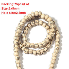 Load image into Gallery viewer, 20-500pcs/Lot 12mm Vintage Natural Big Hole Wooden Beads For Necklace Bracelet Charms for Diy Jewelry Making Hair Accessories
