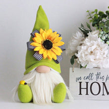 Load image into Gallery viewer, Bumble Bee Gnomes Plush World Bee Day Yellow / Green Scandinavian Swedish Spring Decorations Honey Bee Home Decor Farmhouse Kit
