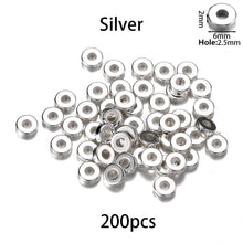 Load image into Gallery viewer, 200-400Pcs CCB Multiple Styles Charm Spacer Beads Wheel Bead Flat Round Loose Beads For DIY Jewelry Making Supplies Accessories
