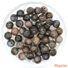 Load image into Gallery viewer, 8/10mm Natural Stones Crystal Loose Beads Round Smooth Gemstones Spacer Charms DIY Necklace Bracelet Jewerly Making Accessories
