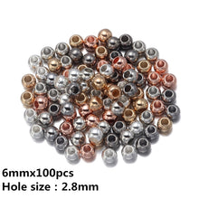 Load image into Gallery viewer, 50-300pcs/Lot Heart Star Round CCB Beads Big Hole Beads For Jewelry Making  Loose Spacer Beads DIY Bracelet Necklace Accessories
