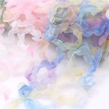 Load image into Gallery viewer, 6cm 2Yards Flowers Tulle Mesh Ribbon Colorful Organza Tape DIY Wedding Party Wear Gown Clothes
