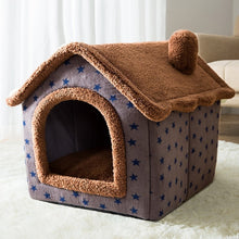 Load image into Gallery viewer, Soft Cat Bed Deep Sleep House Dog Cat Winter House Removable Cushion Enclosed Pet Tent For Kittens Puppy Cama Gato Supplies
