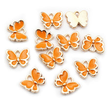 Load image into Gallery viewer, 20pcs 10x13mm Lovely Butterfly Charms Pendant Enamel Small Alloy Charms DIY Jewelry Making Accessories for Necklace Bracelet
