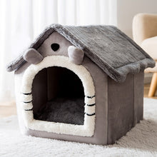 Load image into Gallery viewer, Soft Cat Bed Deep Sleep House Dog Cat Winter House Removable Cushion Enclosed Pet Tent For Kittens Puppy Cama Gato Supplies
