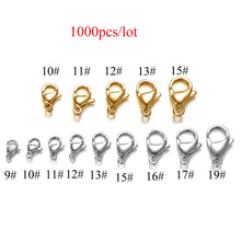 Load image into Gallery viewer, 1000pcs/lot Bulk Order 304 Stainless Steel Lobster Clasp Wholesale DIY Jewelry Finding Supplies Bracelet Necklace Chain Making
