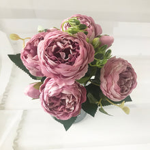 Load image into Gallery viewer, 2022 Beautiful Rose Peony Artificial Silk Flowers Small bouquet flores Home Party Spring Wedding Decoration  Fake Flower
