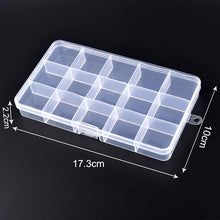 Load image into Gallery viewer, Transparent Jewelry Box Organizer Plastic Storage Case Adjustable Container For Beads Earring Box Jewelry Organizer Display Box
