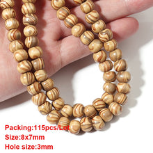 Load image into Gallery viewer, 20-500pcs/Lot 12mm Vintage Natural Big Hole Wooden Beads For Necklace Bracelet Charms for Diy Jewelry Making Hair Accessories
