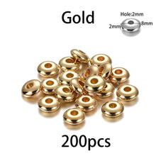 Load image into Gallery viewer, 200-400Pcs CCB Multiple Styles Charm Spacer Beads Wheel Bead Flat Round Loose Beads For DIY Jewelry Making Supplies Accessories
