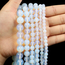 Load image into Gallery viewer, 4/10mm Natural Stone Beads Tiger Eye Amazonite Rose quartz Turquoises Obsidian Agates Beads For Jewelry Making DIY Bracelet
