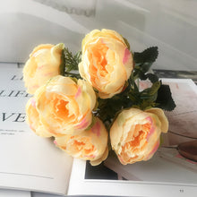 Load image into Gallery viewer, 2022 Beautiful Rose Peony Artificial Silk Flowers Small bouquet flores Home Party Spring Wedding Decoration  Fake Flower
