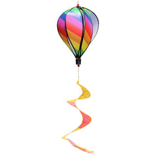 Load image into Gallery viewer, Hot Air Balloon Wind Spinner Pinwheels Rotating Sequins Windmill Ornament for Home Garden Lawn Decor Children Gift
