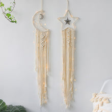 Load image into Gallery viewer, Multicolor Moon Star Dream Catchers Decor Macrame Woven Dream catchers Bohemian Wall Hangings Bedroom Home Decor Moon ornaments
