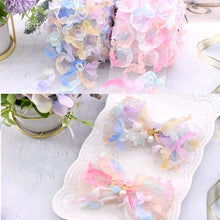 Load image into Gallery viewer, 6cm 2Yards Flowers Tulle Mesh Ribbon Colorful Organza Tape DIY Wedding Party Wear Gown Clothes
