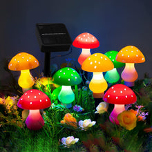 Load image into Gallery viewer, Solar Mushroom String Lights Smart Light Sense Garden Lights Outdoor Waterproof Lawn Lamp Patio Yard Christmas Landscape Decor
