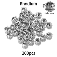 Load image into Gallery viewer, 200-400Pcs CCB Multiple Styles Charm Spacer Beads Wheel Bead Flat Round Loose Beads For DIY Jewelry Making Supplies Accessories
