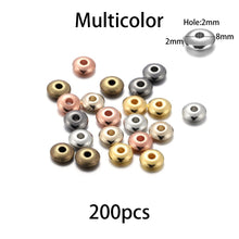 Load image into Gallery viewer, 200-400Pcs CCB Multiple Styles Charm Spacer Beads Wheel Bead Flat Round Loose Beads For DIY Jewelry Making Supplies Accessories
