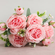 Load image into Gallery viewer, 2022 Beautiful Rose Peony Artificial Silk Flowers Small bouquet flores Home Party Spring Wedding Decoration  Fake Flower
