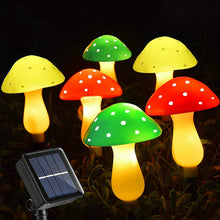 Load image into Gallery viewer, Solar Mushroom String Lights Smart Light Sense Garden Lights Outdoor Waterproof Lawn Lamp Patio Yard Christmas Landscape Decor
