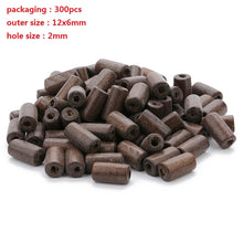 Load image into Gallery viewer, 20-500pcs/Lot 12mm Vintage Natural Big Hole Wooden Beads For Necklace Bracelet Charms for Diy Jewelry Making Hair Accessories
