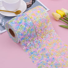 Load image into Gallery viewer, 5yards/lot 60mm 80mm Sequins Organza Stain Ribbon for Gift Bow Packaging Clothes Sewing Accessories Decoration
