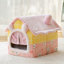 Load image into Gallery viewer, Soft Cat Bed Deep Sleep House Dog Cat Winter House Removable Cushion Enclosed Pet Tent For Kittens Puppy Cama Gato Supplies
